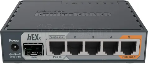 Photo de Routeur MikroTik RouterBoard Hex S RB760iGS (1x PoE)