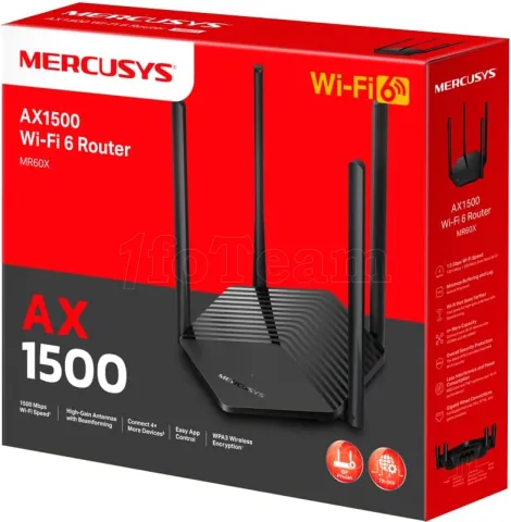 Photo de Routeur WiFi 6 Mercusys MR60X (AX1500)