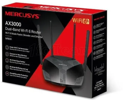 Photo de Routeur WiFi 6 Mercusys MR80X (AX3000)