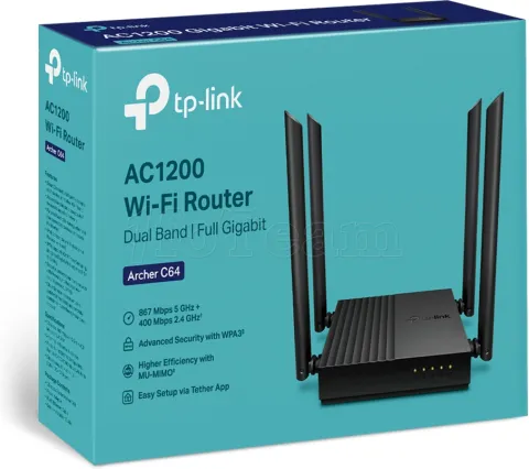 Photo de Routeur WiFi TP-Link Archer C64 (AC1200)