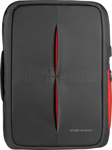 Photo de Sac à Dos Ordinateur Portable Mars Gaming MB2 17,3"max (Noir/Rouge)