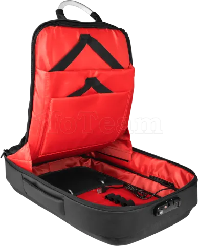 Photo de Sac à Dos Ordinateur Portable Mars Gaming MB2 17,3"max (Noir/Rouge)