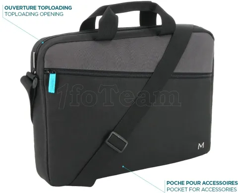 Photo de Sacoche Ordinateur Portable Mobilis TheOne Essential 15,6"max (Noir)