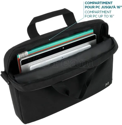 Photo de Sacoche Ordinateur Portable Mobilis TheOne Essential 15,6"max (Noir)