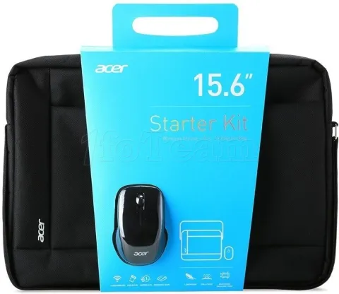 Photo de Sacoche Ordinateur Portable + Souris sans fil Acer Starter Kit II 15,6" max (Noir)