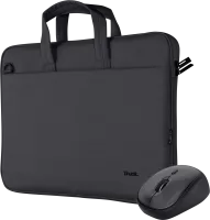 Photo de Sacoche Ordinateur Portable Trust Bologna 16" max + Souris sans fil (Noir)