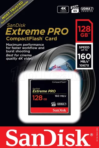 Photo de SANDISK Extreme Pro Carte CompactFlach - 128Go