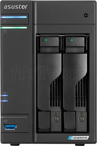 Photo de Serveur NAS Asustor Lockerstor 2 Gen2 AS-6702T - 2 baies (Noir)