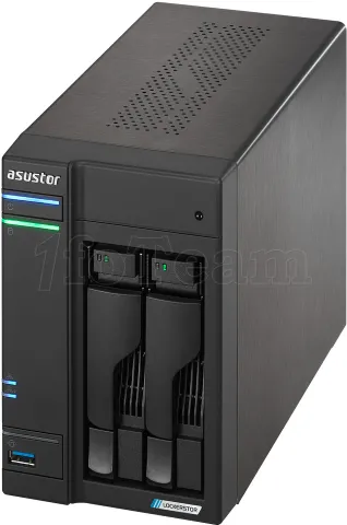 Photo de Serveur NAS Asustor Lockerstor 2 Gen2 AS-6702T v2 - 2 baies (Noir)