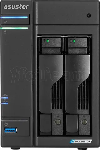 Photo de Serveur NAS Asustor Lockerstor 2 Gen2 AS-6702T v2 - 2 baies (Noir)