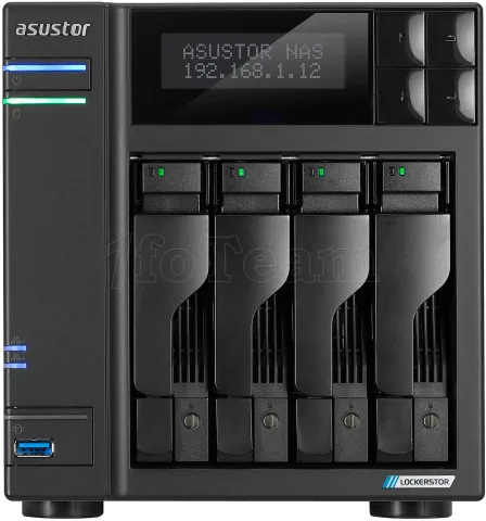Photo de Serveur NAS Asustor Lockerstor 4 Gen2 AS-6704T v2 - 4 baies (Noir)