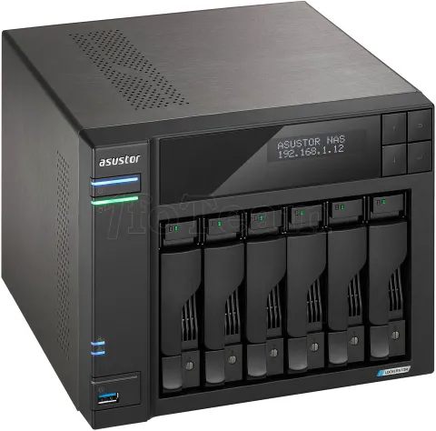 Photo de Serveur NAS Asustor Lockerstor 6 Gen2 AS-6706T v2 - 6 baies (Noir)