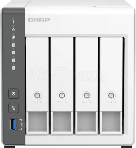 Photo de Serveur NAS Qnap TS-433 4Go - 4 baies (Blanc)