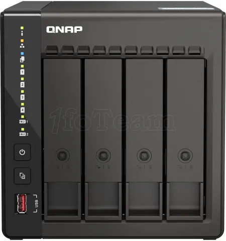 Photo de Serveur NAS Qnap TS-453E 8Go - 4 baies (Noir)