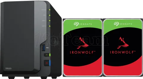 Photo de Serveur NAS Synology DiskStation DS223 - 16To (2x8To) Seagate Ironwolf