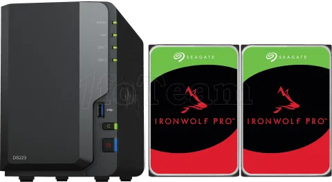 Photo de Serveur NAS Synology DiskStation DS223 - 8To (2x4To) Seagate Ironwolf Pro