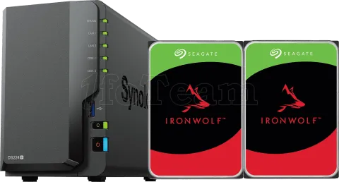 Photo de Serveur NAS Synology DiskStation DS224+ - 16To (2x8To) Seagate Ironwolf