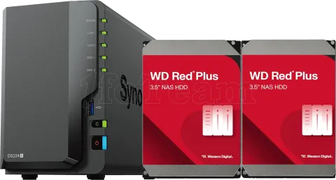 Photo de Serveur NAS Synology DiskStation DS224+ - 16To (2x8To) WD Red Plus
