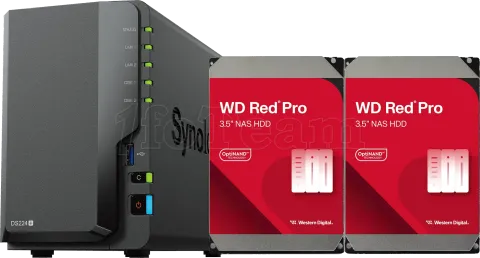 Photo de Serveur NAS Synology DiskStation DS224+ - 16To (2x8To) WD Red Pro