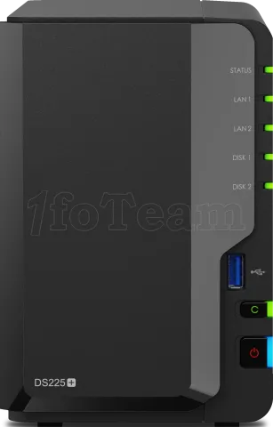 Photo de Serveur NAS Synology Diskstation DS225+ - 2 baies