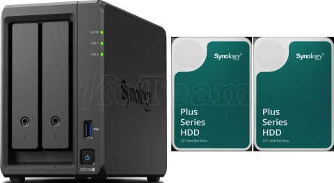 Photo de Serveur NAS Synology DiskStation DS725+ - 4To (2x2To) HDD Plus