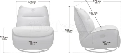 Photo de Sofa Cougar Overlord Neo (Gris)