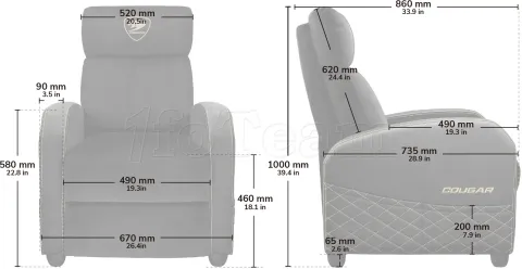 Photo de Sofa Cougar Ranger Elite  (Vert)