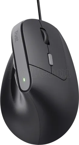 Photo de Souris filaire ergonomique Trust Bayo II (Noir)