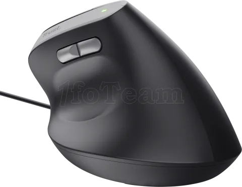 Photo de Souris filaire ergonomique Trust Bayo II (Noir)