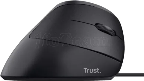 Photo de Souris filaire ergonomique Trust Verticale pour droitier Bayo (Noir)