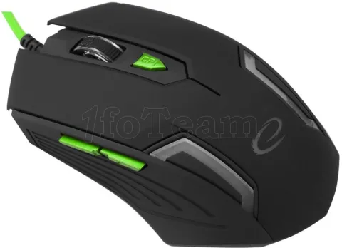 Photo de Souris Filaire Esperanza Claw EGM209G (Noir)