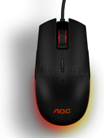 Photo de Souris filaire Gamer AOC GM500 RGB (Noir)