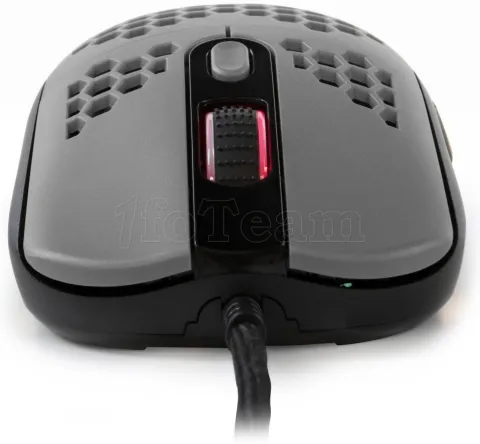 Photo de Souris filaire Gamer Arozzi Favo Ultra Light RGB (Gris/Noir)