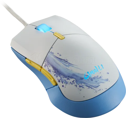 Photo de Souris filaire Gamer Cooler Master MasterMouse MM310 Street Fighter 6 (Blanc/Bleu)