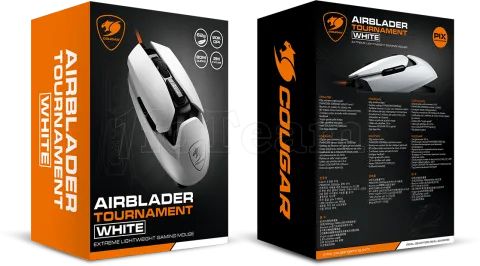 Photo de Souris filaire Gamer Cougar Airblader Tournament (Blanc)