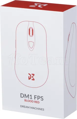 Photo de Souris filaire Gamer Dream Machines DM1 FPS (Rouge)