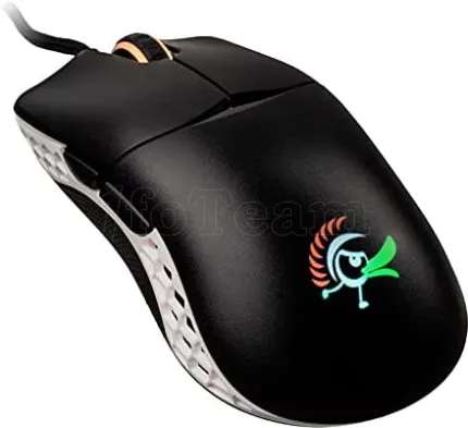 Photo de Souris filaire Gamer Ducky Feather Omron RGB (Noir/Blanc)