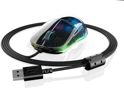 Photo de Souris filaire Gamer Endgame Gear XM1 Dark Reflex RGB (Transparent brillant)