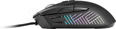 Photo de Souris filaire Gamer Ergonomique L33T Gaming Gungnir RGB (Noir)