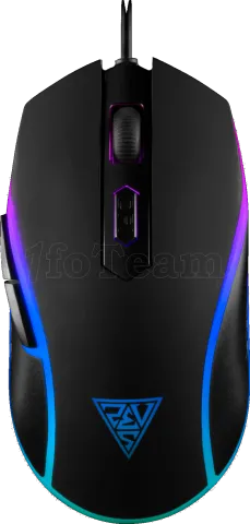 Photo de Souris filaire Gamer Gamdias Aura GS1 RGB (Noir)