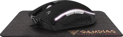 Photo de Souris filaire Gamer Gamdias Zeus E2 RGB avec Tapis de souris (Noir)