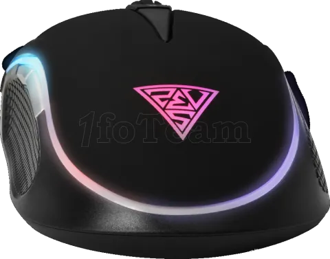 Photo de Souris filaire Gamer Gamdias Zeus E2 RGB avec Tapis de souris (Noir)