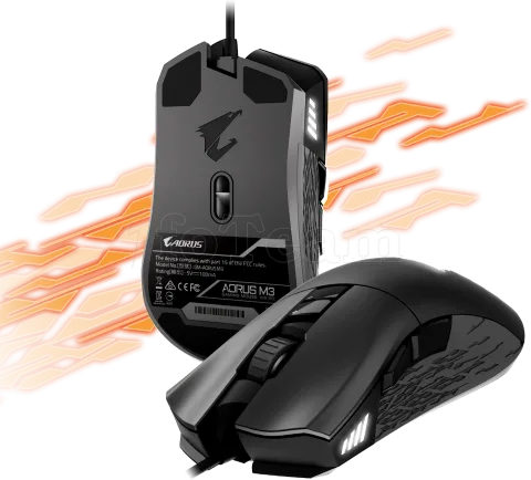 Photo de Souris filaire Gamer Gigabyte Aorus M3 RGB (Noir)