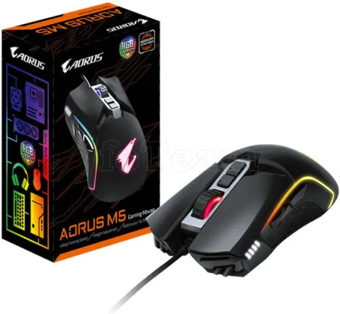 Photo de Souris filaire Gamer Gigabyte Aorus M5 RGB (Noir) -- Id : 157309