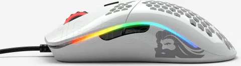 Photo de Souris filaire Gamer Glorious PC Gaming Race Model O Minus (O-) RGB (Blanc Brillant)