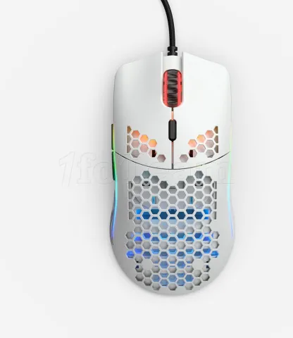 Photo de Souris filaire Gamer Glorious PC Gaming Race Model O Minus (O-) RGB (Blanc)