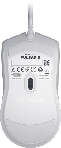 Photo de Souris filaire Gamer Hator Pulsar 3 RGB (Blanc)
