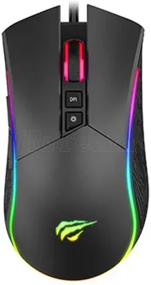 Photo de Souris filaire Gamer Havit MS1001S V2 RGB (Noir)