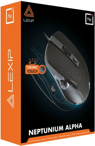 Photo de Souris filaire Gamer Lexip NP93 Neptunium Alpha (Noir)