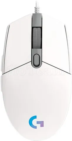 Photo de Souris filaire Gamer Logitech G203 LightSync (Blanc)